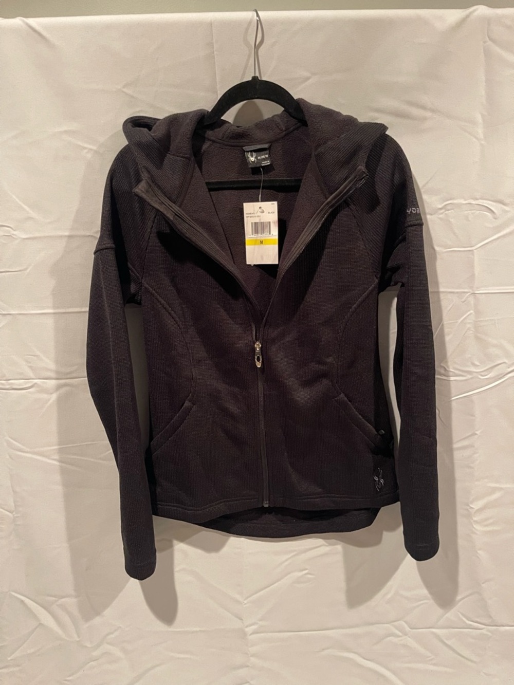 Spyder Women's Black Hooded Zip Jacket